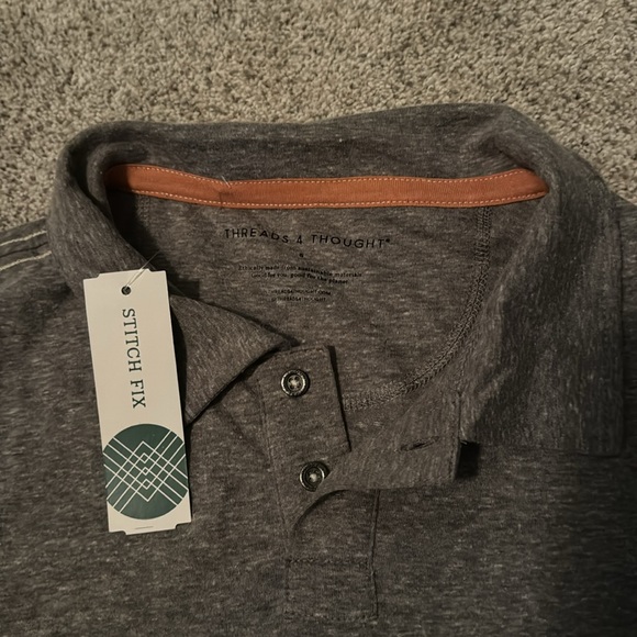 THREADS 4 THOUGHT
Garret Baseline Triblend 2 Button Polo - Small- NWT - Picture 2 of 4